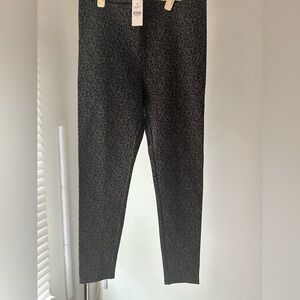 LOFT Gray Animal Print Leggings